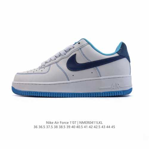 耐克 Nike Air Force 1 '07 Low 空军一号含气垫 小白鞋 低帮百搭厚底增高休闲运动板鞋。柔软、弹性十足的缓震性能和出色的中底设计，横跨复古