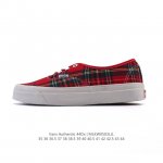 vans 万斯 男女鞋真标硫化工艺，升级正确原装铝楦数据楦型，精准收腰起翘牛津大底万斯Vans Authentic Era 44 Dx 高端系列低帮系带复古帆布