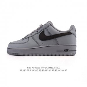 真标 耐克 Nike Air Force 1 '07 Low 空军一号含气垫 小白鞋 低帮百搭厚底增高休闲运动板鞋。柔软、弹性十足的缓震性能和出色的中底设计，横