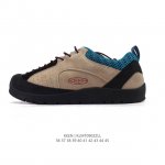 美国人气户外品牌-科恩Keen Jasper Rocks Sp贾斯珀都市系列复古低帮系带户外风露营徒步登山运动训练鞋 。原楦型开发纸版，采用固色翻毛皮鞋面材质，