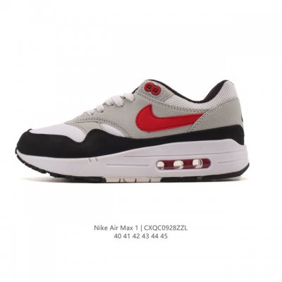 耐克 Nike Air Max 1 prm 男子气垫缓震慢跑鞋 复古厚底增高运动鞋，从法国建筑中汲取设计灵感，兼具运动风范和时尚格调，是此系列起初搭载 Air