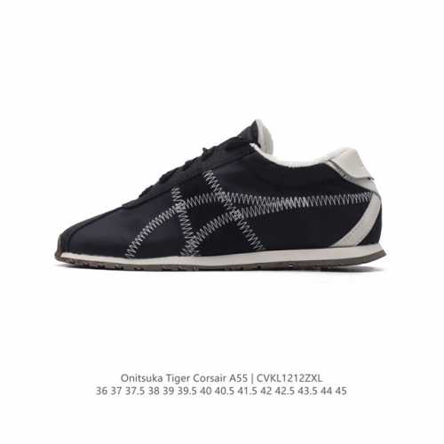 Onitsuka Tiger鬼塚虎 新款时尚舒适休闲运动鞋 Tiger Corsair A55跑步鞋#Onitsukatiger##鬼塚虎#全新tiger Co
