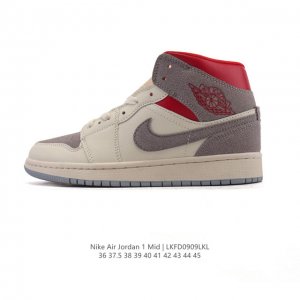 耐克 Nike Air Jordan 1 Mid 男女子篮球鞋时尚轻盈板鞋Aj1乔1运动鞋 乔丹一代 高帮复古休闲篮球鞋 。Air Jordan 1 Mid 搭