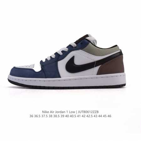 耐克 乔丹Air Jordan 1 Low Aj1 乔1 乔丹1代Aj1 低帮复古文化休闲运动篮球鞋。从1985 年面世的元年款汲取设计灵感，采用简洁大方的经典 - 点击图像关闭