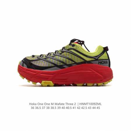 公司级 Hoka One One Mafate Three 2 男女子跑步鞋 越野跑新配色！采用 Mafate Speed 2 缓冲性良好的底部单元，搭载有快速 - 点击图像关闭