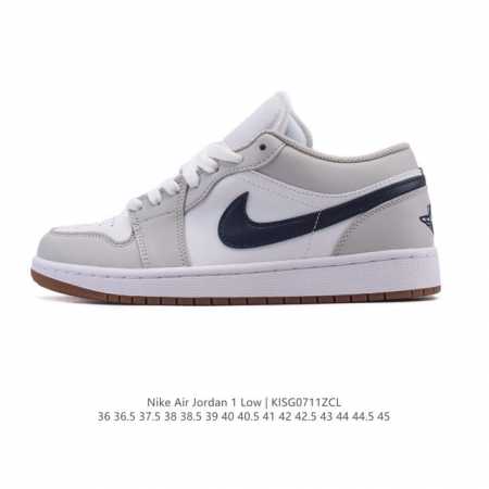 公司级 耐克 乔丹Air Jordan 1 Low Aj1 乔1 乔丹1代Aj1 低帮复古文化休闲运动篮球鞋。从1985 年面世的元年款汲取设计灵感，采用简洁大 - 点击图像关闭