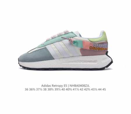阿迪达斯 新款 三叶草 厚底 Adidas Retropy E5 新款低帮经典运动鞋潮厚底增高男女士慢跑鞋。以70年代经典跑步鞋为灵感，新鲜演绎复古造型。搭载a - 点击图像关闭