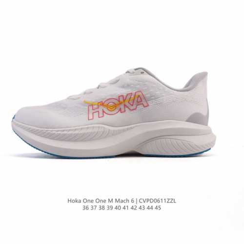 Hoka One One独特的竞训鞋,主打舒适软弹Hokamach马赫6#竞速跑鞋 Hoka Mach 6 轻盈且富有弹性的舒适感！迄今为止最轻量灵敏的Mach