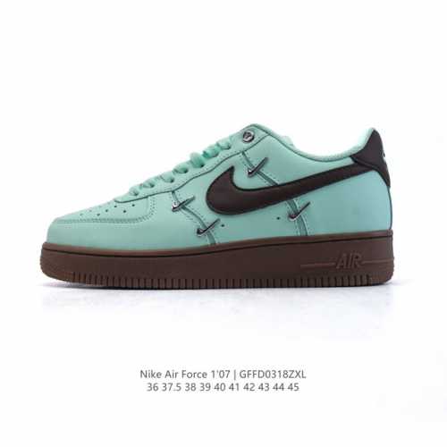 160 耐克 Nike Air Force 1 '07 Low 空军一号含气垫 小白鞋 低帮百搭厚底增高休闲运动板鞋。柔软、弹性十足的缓震性能和出色的中底设计，