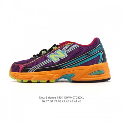 New Balance Mr740 Nb新百伦系列复古老爹风休闲运动慢跑鞋。采用轻质牛剖革拼接透气网眼衬垫织物鞋面材质 T-Beam大底提供足步弓支撑 保持步态