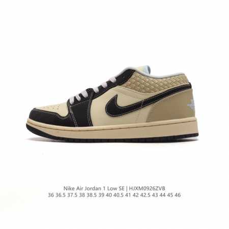 耐克 乔丹air Jordan 1 Low Aj1 乔1 乔丹1代aj1 低帮复古文化休闲运动篮球鞋。从1985 年面世的元年款汲取设计灵感，采用简洁大方的经典 - 点击图像关闭