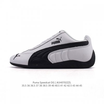 公司级 Puma Speedca Og 彪马极速赛车系列低帮德训风拼接复古百搭休闲运动赛车鞋 鞋款从80、90年代赛车手所穿的防火赛车鞋为原型，鞋身线条模仿了赛