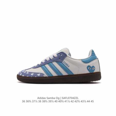 阿迪达斯 德训鞋 ADIDAS ORIGINALS SAMBA OG SHOES 经典运动鞋小白鞋 T头鞋 彰显休闲摩登风情的时尚经典鞋。它诞生于50年代的足球 - 点击图像关闭