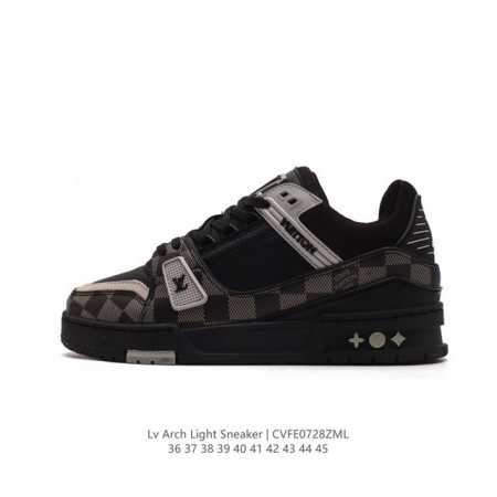 公司级 路易威登 Louis Vuitton Lv路易威登板鞋 浮雕印花 时尚运动鞋 潮厚底增高鞋 。舒适防滑底和百搭性霸屏整个时尚娱乐圈，细节调整完美主义！鞋 - 点击图像关闭