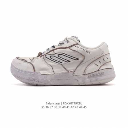 新品公司级 潮奢 巴黎世家 Balenciaga 小红书爆款男女鞋 厚底增高板鞋老爹鞋运动鞋，Balenciaga 最新爆款低帮系带休闲运动板鞋 专柜同步上架香 - 点击图像关闭