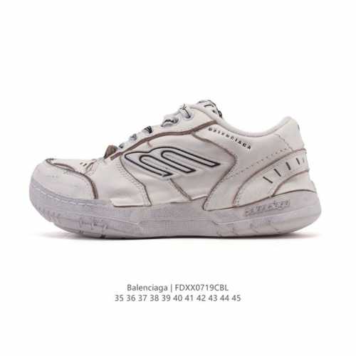 新品公司级 潮奢 巴黎世家 Balenciaga 小红书爆款男女鞋 厚底增高板鞋老爹鞋运动鞋，Balenciaga 最新爆款低帮系带休闲运动板鞋 专柜同步上架香