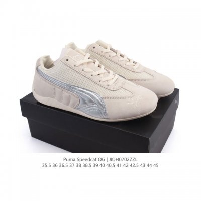 公司级 Puma Speedca Og 彪马极速赛车系列低帮德训风拼接复古百搭休闲运动赛车鞋 鞋款从80、90年代赛车手所穿的防火赛车鞋为原型，鞋身线条模仿了赛