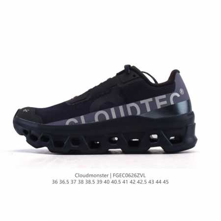 公司级 On昂跑 Cloudmonster跑鞋 厚底增高老爹运动鞋 怪兽鞋，整体外观设计非常有意思。中底搭载比以往体积更大的Cloudtec专利鞋底科技以带来更 - 点击图像关闭