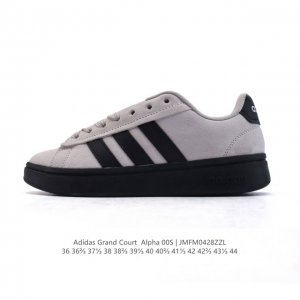 新品 阿迪达斯 Adidas男女Grand Court Alpha 00S网球鞋 舒适百搭小白鞋 防滑耐磨 低帮 板鞋 阿迪达斯中性四季款网球训练鞋 Jr054