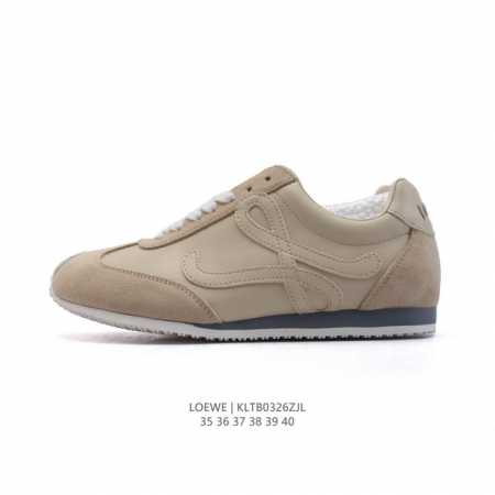 230 【公司级】Loewe/罗意威 Ballet Runner 皮革 简约圆头 系带 低帮 运动休闲鞋这双鞋是Loewe新发布的Ballet Runner 2 - 点击图像关闭