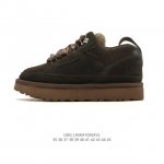 公司级 Ugg雪地靴 低帮短靴 时尚舒适男女鞋厚底增高长筒靴 俏皮可爱的百变造型， 美国轻奢品牌Ugg 平底系列冬季 雪地休闲保暖毛毛雪地靴。官方同步包装 检验