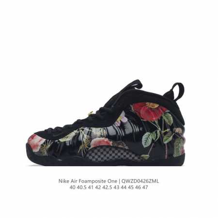 耐克nike Air Foamposite One 时尚运动鞋潮篮球鞋，是一双内场的后卫战靴，97年1月份首期发行，使用foamposite一次成型的喷塑鞋面， - 点击图像关闭