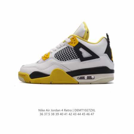 耐克 Nike Air Jordan 4 Retro OG 低帮 迈克尔 乔丹AJ4代乔4 复古休闲运动文化篮球鞋。秉承轻量化的速度型篮球鞋设计思想完成设计，降 - 点击图像关闭