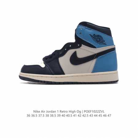 公司级 耐克 男女同款运动板鞋 Nike Air Jordan 1 Retro High OG 乔丹一代aj1 乔1 AJ1 篮球鞋复刻运动鞋。皮面高帮板鞋的设 - 点击图像关闭