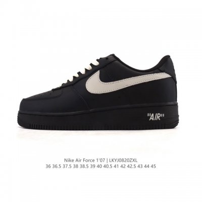 耐克 Nike Air Force 1 '07 Low 空军一号含气垫 小白鞋 2025年新款 低帮百搭厚底增高休闲运动板鞋。柔软、弹性十足的缓震性能和出色的中