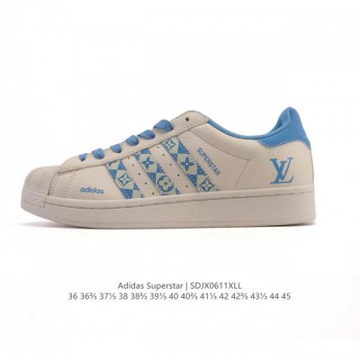 公司级 真标 阿迪达斯 Adidas Superstar 2025年新款鞋子 蛇年新款经典贝壳头系列 新款休闲板鞋潮流男女士运动鞋。鞋面柔软皮革拼接材质 标志性