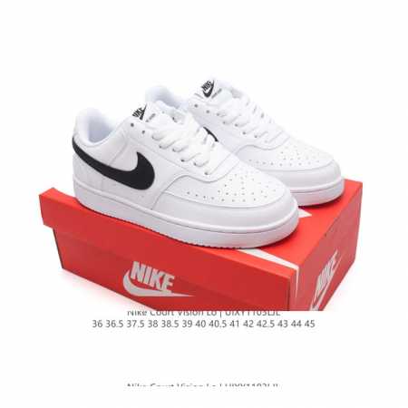耐克Nike Court Vision Low 校园风低帮复古篮球板鞋男女运动鞋。延续 年代复古篮球鞋，添加学院风细节。皮革组合鞋面，利落风格，重现复古篮球风范 - 点击图像关闭