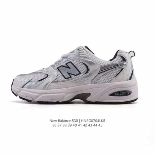 真标 新百伦 Nb530 New Balance 530 复跑古鞋 厚底增高老爹鞋 缓震运动慢跑鞋。Nb530这鞋双确实是Nb家经复典古款式之一，以全科新技诠释