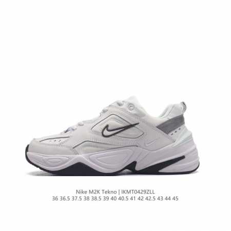 耐克 Nike M2K Tekno 男女子运动鞋厚底老爹鞋经典复古休闲慢跑鞋 ，从 Monarch 系列汲取灵感，以太空时代细节演绎未来风范。分层鞋面借鉴自元年 - 点击图像关闭