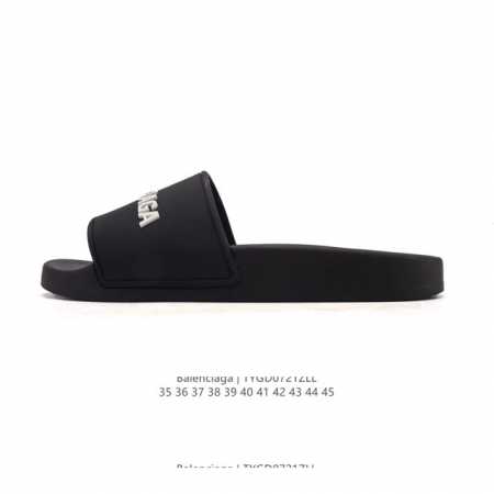 公司级 Balenciaga 巴黎世家拖鞋 家居休闲拖鞋 沙滩拖鞋 男女鞋广东原产，采用Pu高密度防滑橡胶鞋底及3D立体Tpu光泽上盖材质，配置正确包装物及灰色 - 点击图像关闭