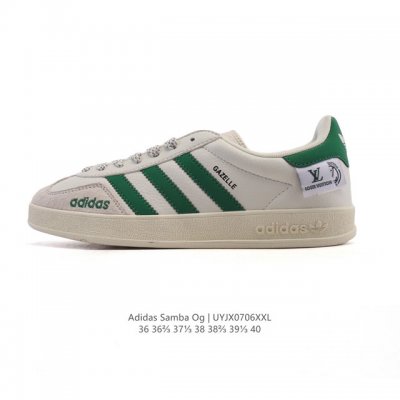 公司级 阿迪达斯 德训鞋 Adidas Originals Samba Og Shoes 经典运动鞋小白鞋 T头鞋 女士板鞋 Labubu 拉布布 印花 彰显休