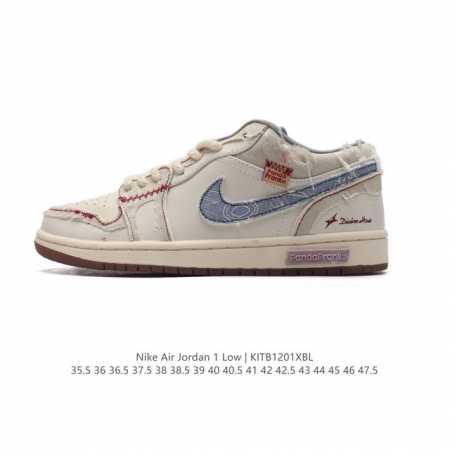 公司级 耐克 乔丹air Jordan 1 Low Aj1 乔1 乔丹1代aj1 低帮复古文化休闲运动篮球鞋。从1985 年面世的元年款汲取设计灵感，采用简洁大 - 点击图像关闭