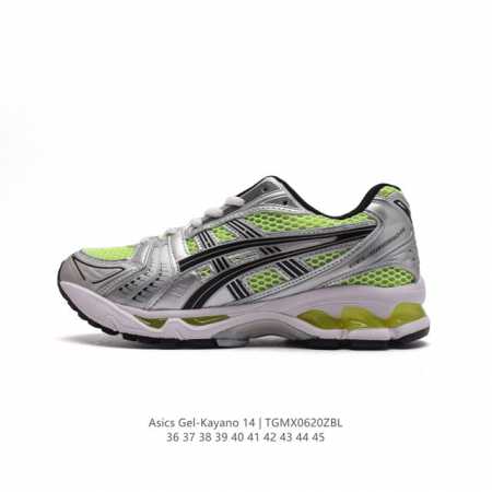 亚瑟士 Asics Gel-Kayano 14 公司级版本运动休闲透气专业缓震慢跑鞋。采用工程弹性双层再生网格密度鞋面材质，后跟3D可视GEL缓震乳胶物料，升级 - 点击图像关闭