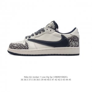 真标 耐克 Nike Air Jordan 1 Low Og Sp Military Blue Aj1乔1倒勾低帮篮球鞋 路易威登联名 Aj1 乔丹1代 Aj1