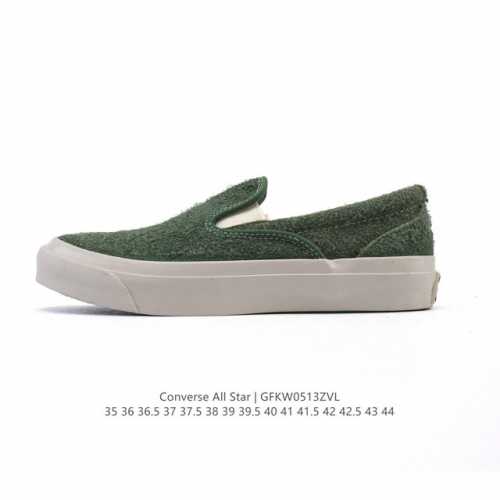 新品 Converse匡威休闲鞋 一脚蹬One Star Cc Slip Pro男女滑板鞋 时尚运动鞋 545C 黑 白Golf Wang 携手 Convers