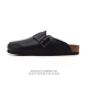 德国百年知名鞋履品牌 勃肯Birkenstock Boston Suede Shearling 波士顿系列休闲凉拖鞋 低帮复古软木底包头露跟休闲拖鞋#中底鞋床搭