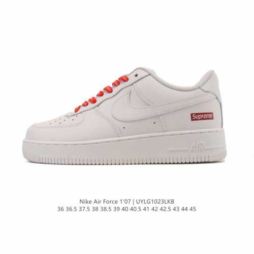特价 耐克 Nike Air Force 1 '07 Low 空军一号含气垫 低帮 小白鞋 百搭厚底增高休闲运动板鞋。柔软、弹性十足的缓震性能和出色的中底设计，