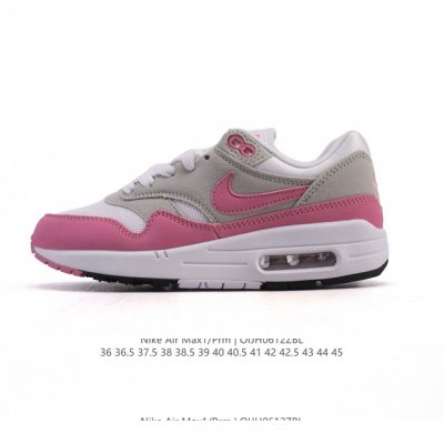 公司级 耐克 Nike Air Max 1 Prm 男女子气垫缓震慢跑鞋 复古厚底增高运动鞋，从法国建筑中汲取设计灵感，兼具运动风范和时尚格调，是此系列起初搭载