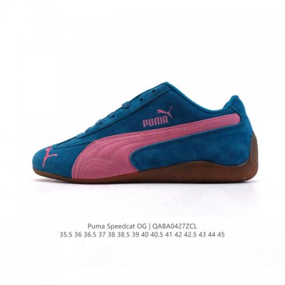 公司级 puma Speedca Og 彪马极速赛车系列低帮德训风拼接复古百搭休闲运动赛车鞋 鞋款从80、90年代赛车手所穿的防火赛车鞋为原型，鞋身线条模仿了赛