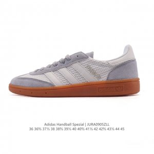 Adidas Handball Spezial 阿迪达斯经典款 复古休闲板鞋 全鞋采用反毛皮制作 牛筋耐磨大底 承载青春情怀的板鞋 经典三条杠装饰鞋侧 品牌辨识