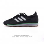 阿迪达斯Adidas Sl 72 Shoes 经典复古薄底运动鞋 T头鞋 三叶草复古休闲跑步鞋休闲运动鞋 这款经典运动鞋携复古型格，来访你的活力日常 采用舒爽帆