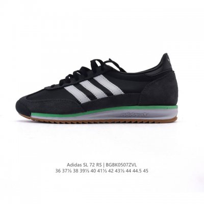 阿迪达斯Adidas Sl 72 Shoes 经典复古薄底运动鞋 T头鞋 三叶草复古休闲跑步鞋休闲运动鞋 这款经典运动鞋携复古型格，来访你的活力日常 采用舒爽帆