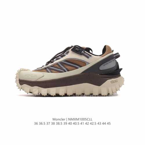 公司级 Moncler 盟可睐 蒙口 Trailgrip Gtx 抗撕裂材质山地户外运动鞋 厚底增高男女鞋。鞋身采用cordura防撕裂尼龙 Gore-Tex防
