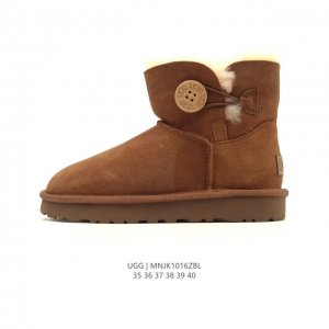 Ugg雪地靴 高帮扣子筒靴 时尚舒适女鞋厚底增高长筒靴 俏皮可爱的百变造型， 美国轻奢品牌Ugg 平底系列冬季 雪地休闲保暖毛毛雪地靴。官方同步包装 检验标 材