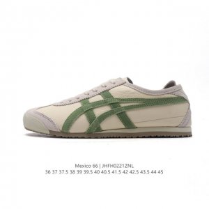 公司级 Asics 亚瑟士 男女鞋真标半码制 配足弓鞋垫 日产经典老牌-鬼塚虎 Onitsuka Tiger Mexico 66经典墨西哥系列复古经典百搭板鞋休