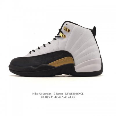 公司级 耐克 Aj 乔丹12代 Nike Air Jordan 12 Retro 篮球鞋 真碳含气垫 Aj12代 复刻男子运动鞋，重现设计师汀克 哈特菲尔德广受